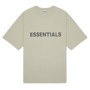 FEAR OF GOD ESSENTIALS 3D Silicon Applique Boxy T-Shirt Moss