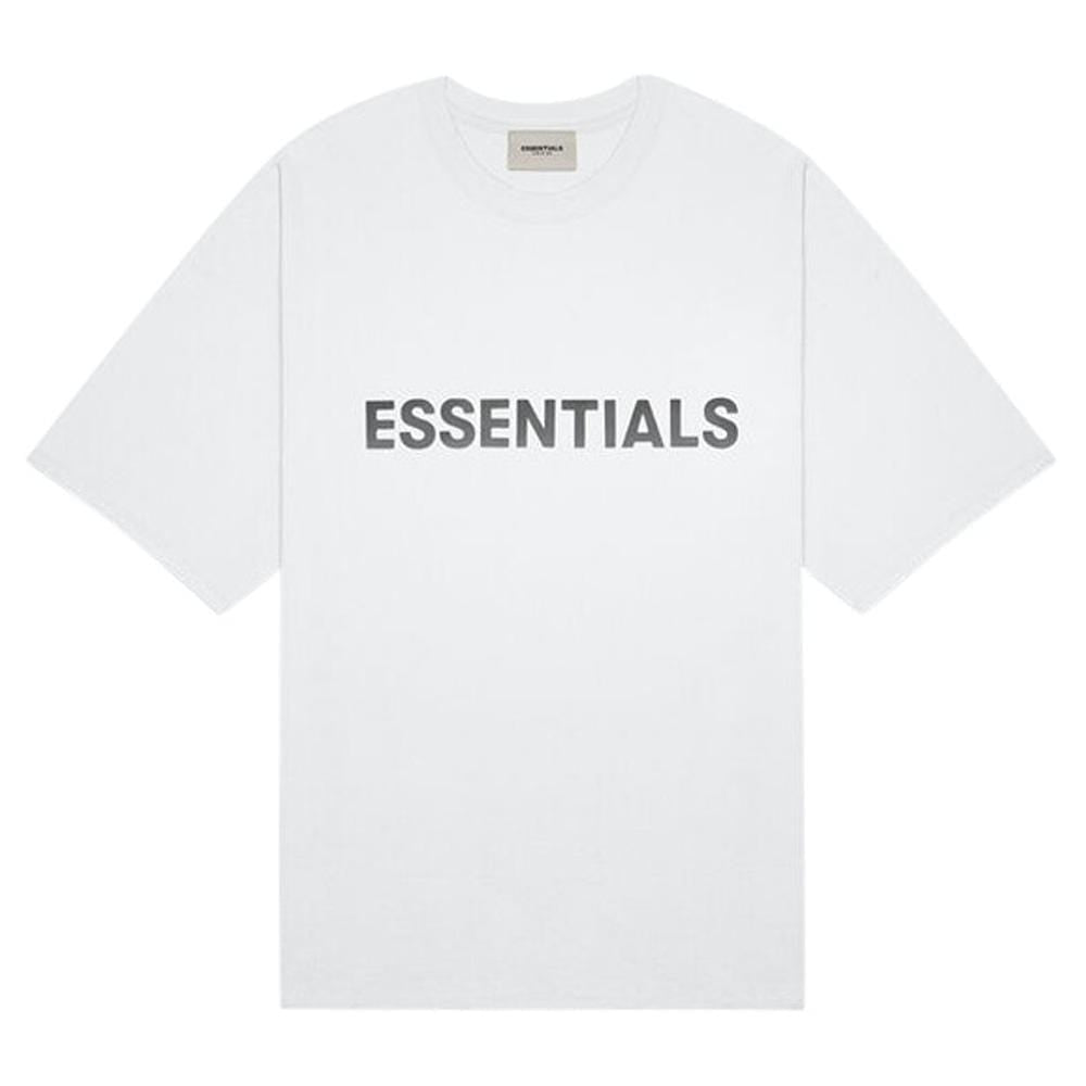 FEAR OF GOD ESSENTIALS 3D Silicon Applique Boxy T-Shirt White - Kick Game