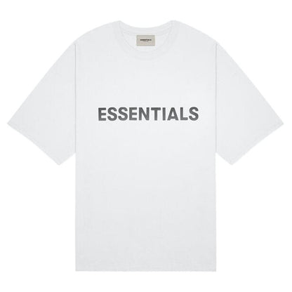 FEAR OF GOD ESSENTIALS 3D Silicon Applique Boxy T-Shirt White - Kick Game