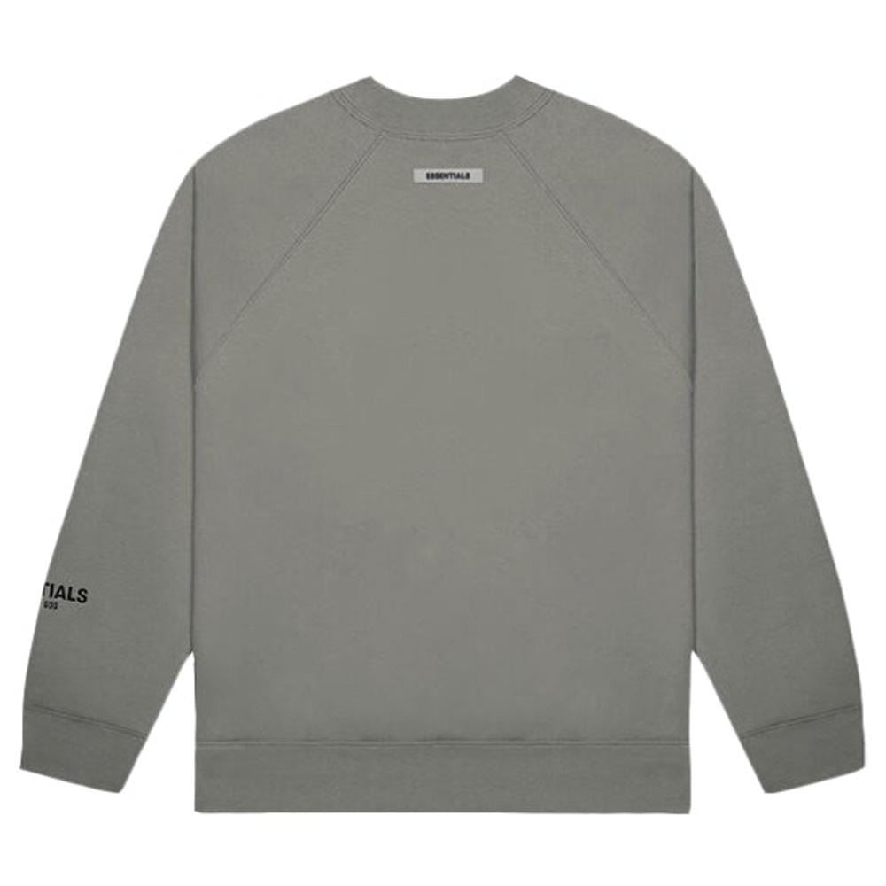 FEAR OF GOD ESSENTIALS 3D Silicon Applique Crewneck Gray Flannel/Charcoal - Kick Game