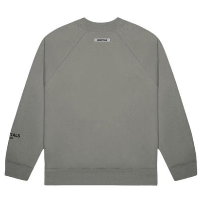 FEAR OF GOD ESSENTIALS 3D Silicon Applique Crewneck Gray Flannel/Charcoal - Kick Game