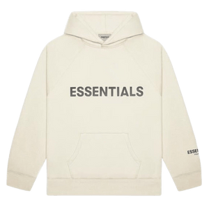 FEAR OF GOD ESSENTIALS 3D Silicon Applique Pullover Hoodie Buttercream
