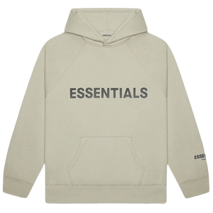 FEAR OF GOD ESSENTIALS 3D Silicon Applique Pullover Hoodie Moss