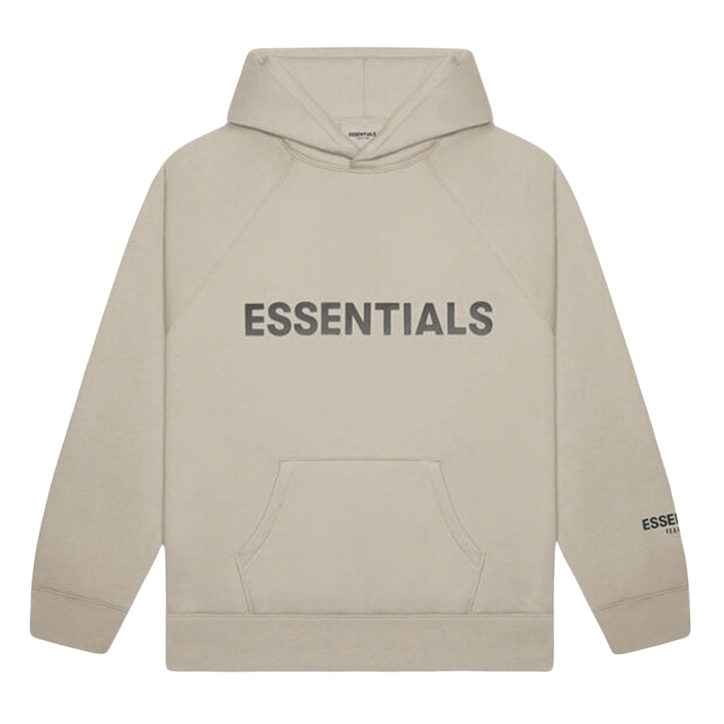 FEAR OF GOD ESSENTIALS 3D Silicon Applique Pullover Hoodie Olive/Khaki - Kick Game