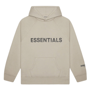 FEAR OF GOD ESSENTIALS 3D Silicon Applique Pullover Hoodie Olive/Khaki
