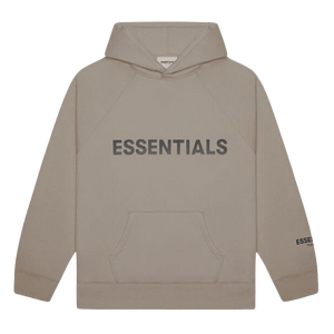 FEAR OF GOD ESSENTIALS 3D Silicon Applique Pullover Hoodie Taupe