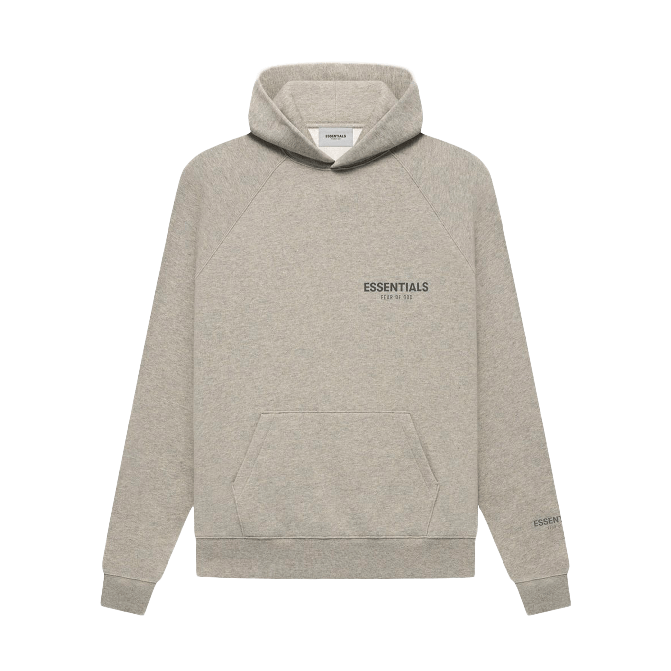 Fear of God Essentials Core Collection Pullover Hoodie 'Dark Heather Oatmeal' - Kick Game