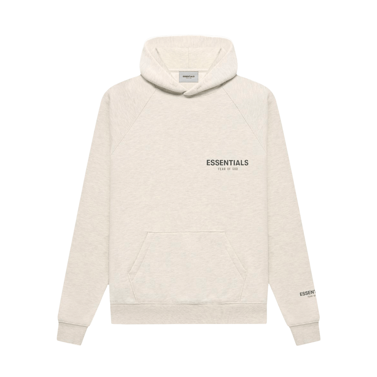 Fear of God Essentials Core Collection Pullover Hoodie 'Light Heather Oatmeal' - CerbeShops