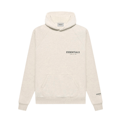 Fear of God Essentials Core Collection Pullover Hoodie 'Light Heather Oatmeal' - Kick Game
