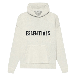 FEAR OF GOD ESSENTIALS Knit Pullover Hoodie Buttercream