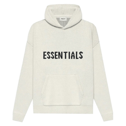FEAR OF GOD ESSENTIALS Knit Pullover Hoodie Buttercream - Kick Game