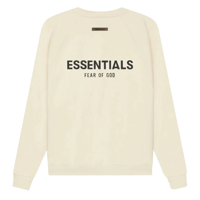Fear of God Essentials Pull-Over Crewneck 'Buttercream' - Kick Game