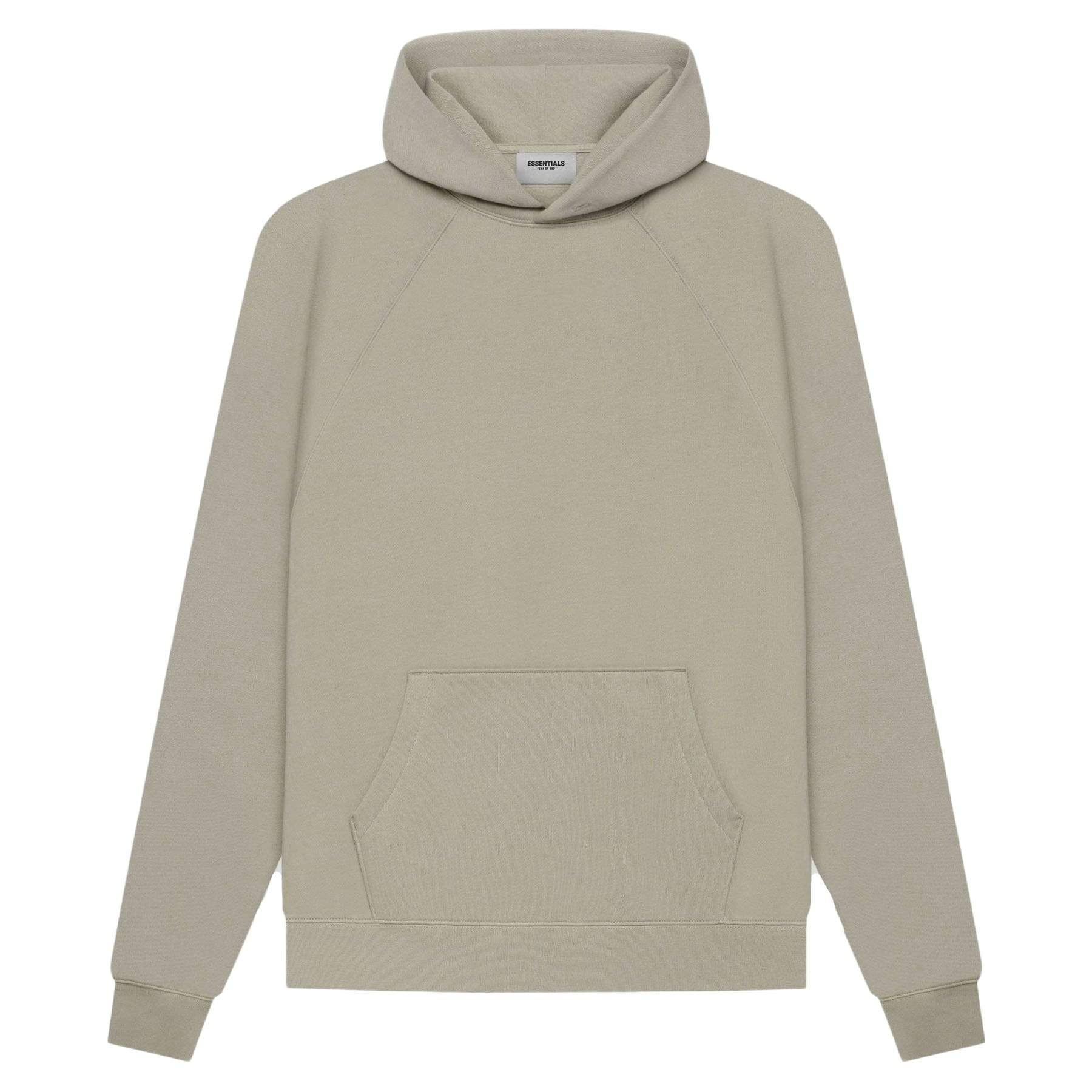 Grey Half Zip Fog Moss Hoodie Fear Of God Essentials Hoodie 'Sand
