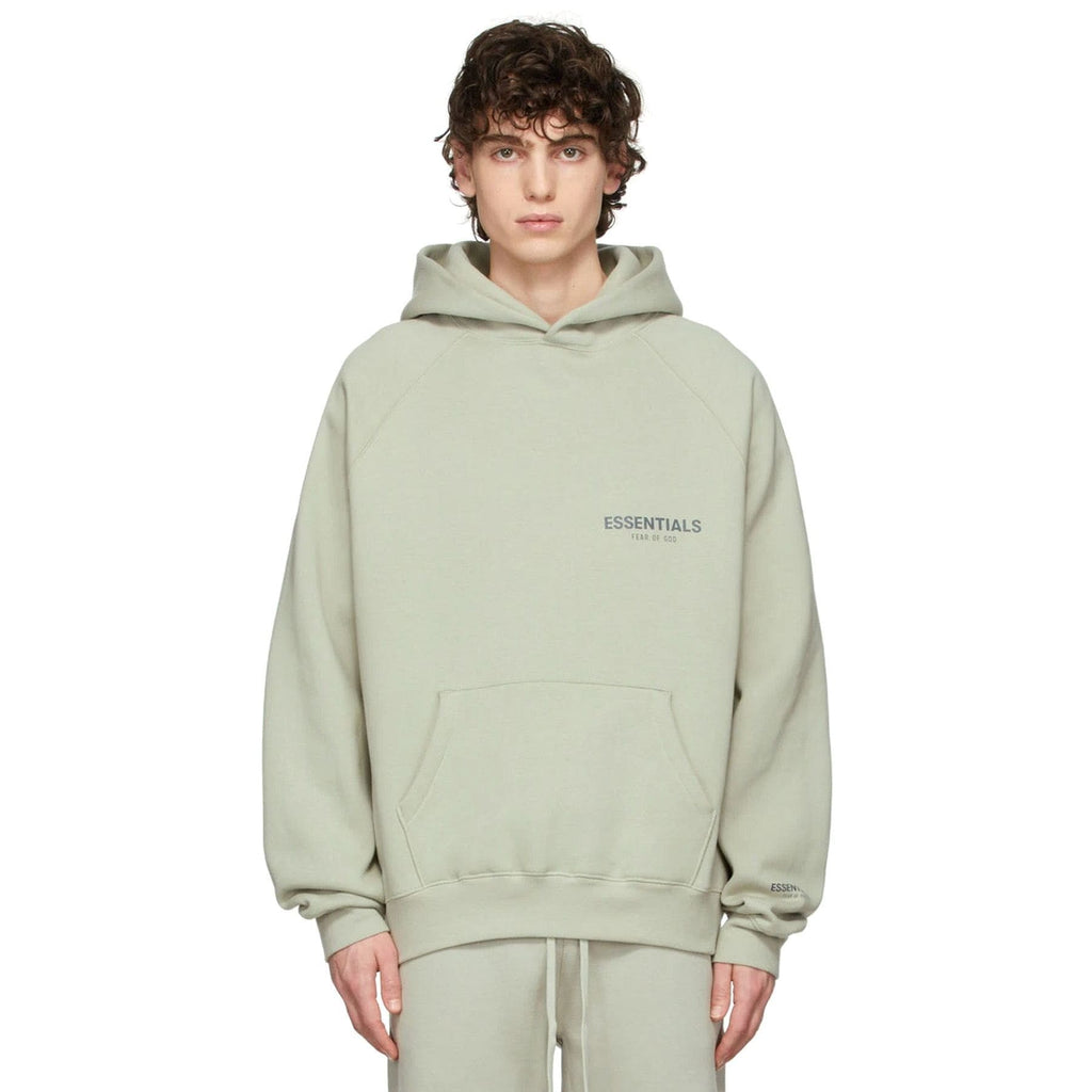 Fear of God Essentials SSENSE Exclusive Pullover Hoodie 'Concrete' - Kick Game