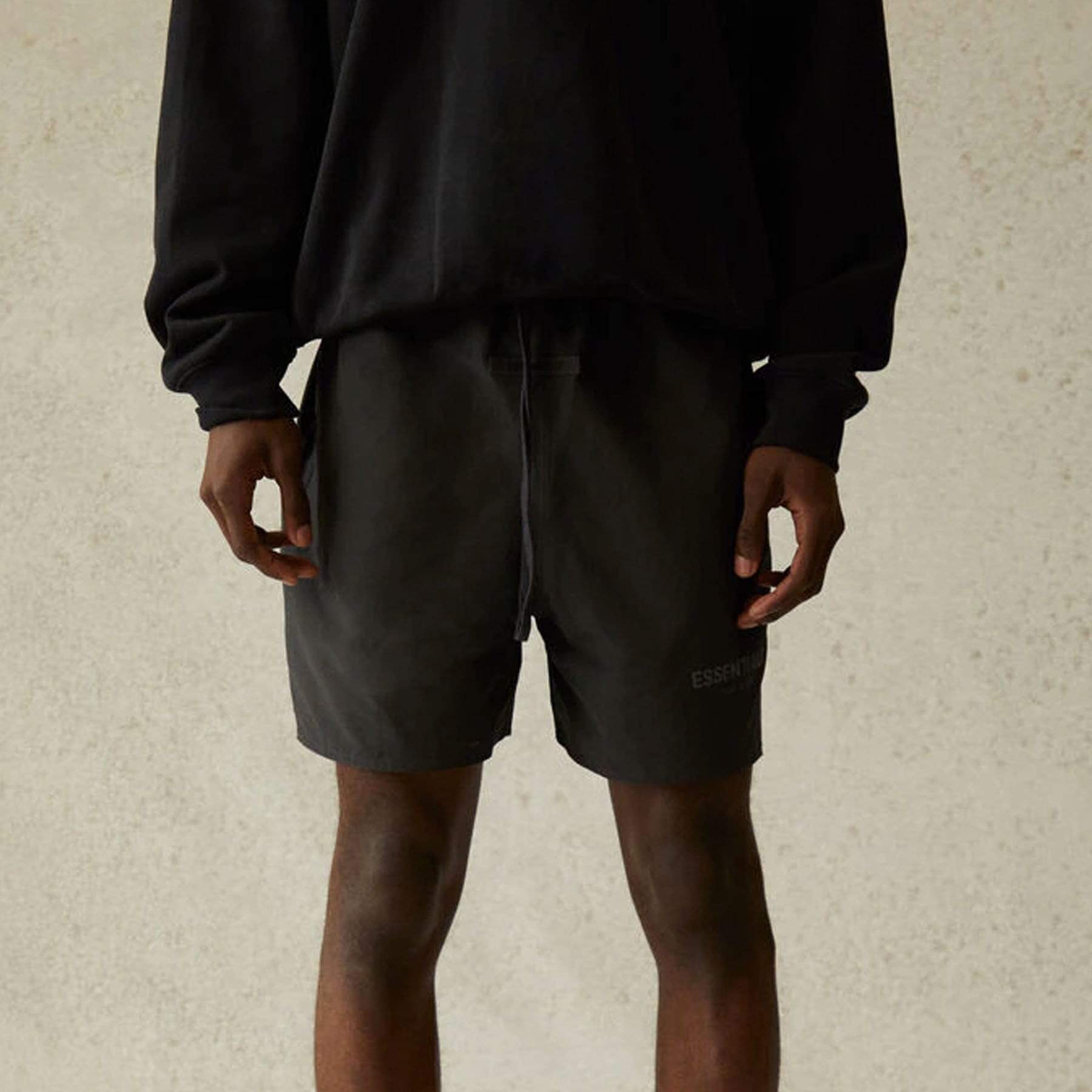 FEAR OF GOD ESSENTIALS Volley Shorts Black — Kick Game