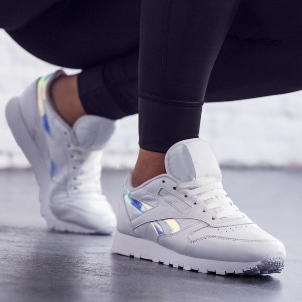 Reebok classic leather iridescent womens hotsell