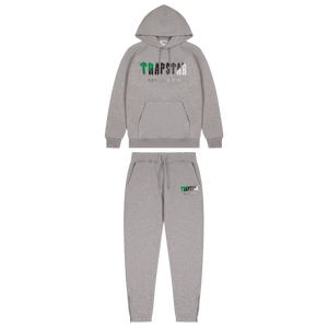 Trapstar Chenille Decoded Hooded Tracksuit - Black/Green Bee