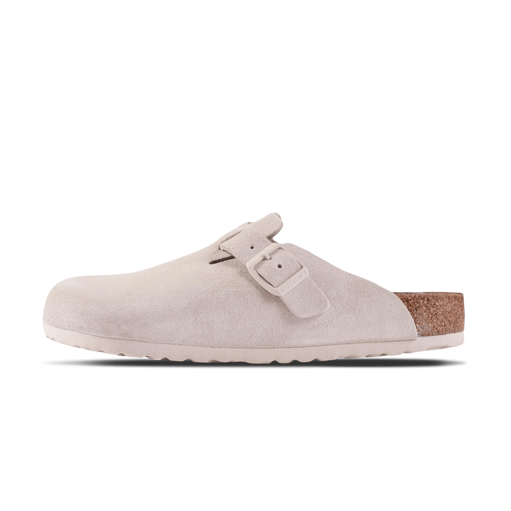 Birkenstock Boston Suede 'Antique White' - Kick Game