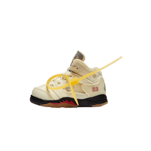 Off-White x Air Jordan 5 Retro SP TD 'Sail'