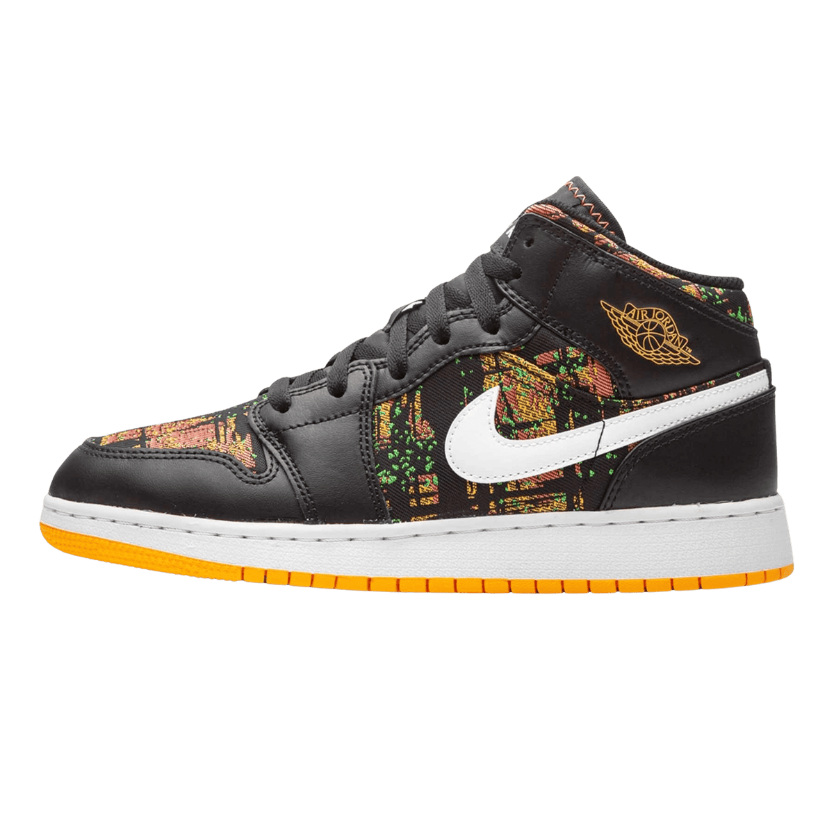 Air Jordan 1 Mid GS 'Black Laser Orange' - Kick Game