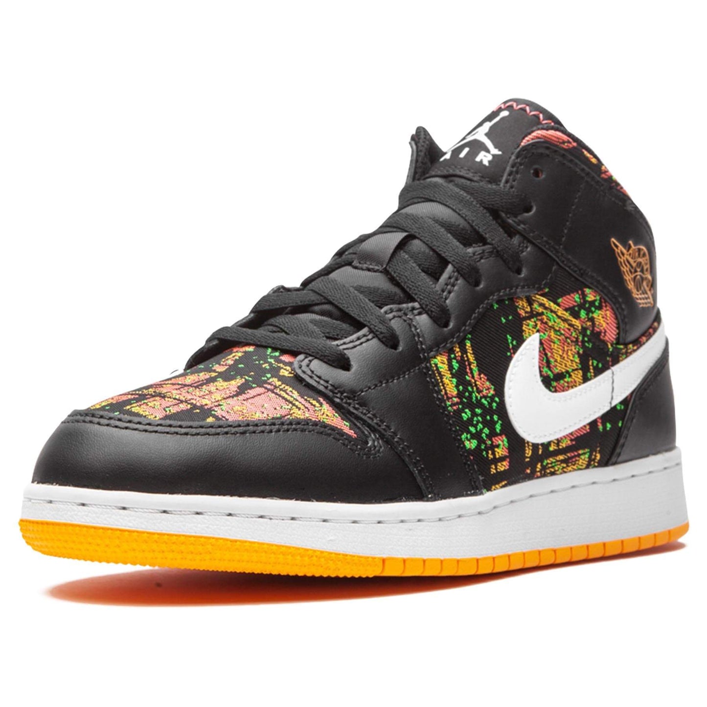 Air Jordan 1 Mid GS 'Black Laser Orange' - Kick Game