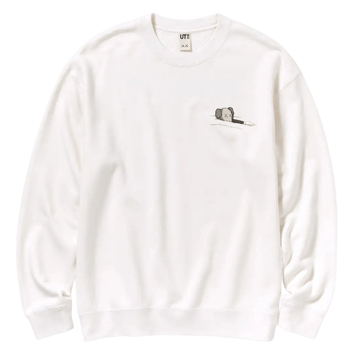 KAWS x UNIQLO UT Graphic Sweatshirt 'White' - Kick Game
