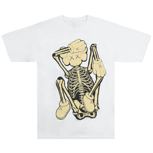KAWS Skeleton New Fiction Bone T-Shirt 'White'