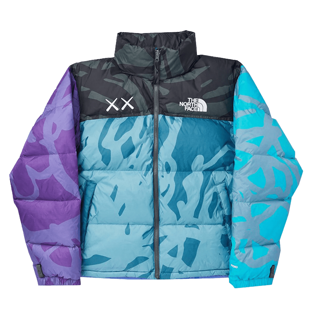 The North Face x KAWS Retro 1996 Nuptse Jacket 'Monterey Blue' - Kick Game