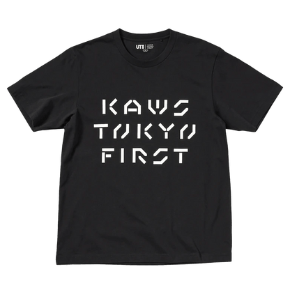 KAWS x Uniqlo Tokyo First Tee (Asia Sizing) Black - Kick Game
