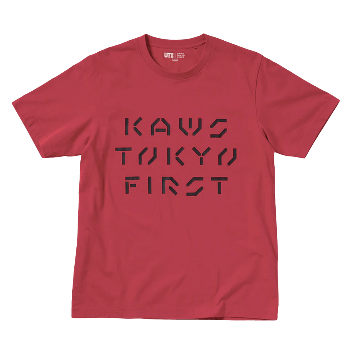 KAWS x Uniqlo Tokyo First Tee (Asia Sizing) Red - CerbeShops