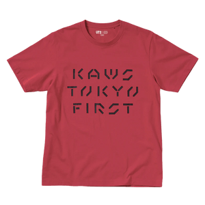 KAWS x Uniqlo Tokyo First Tee (Asia Sizing) Red