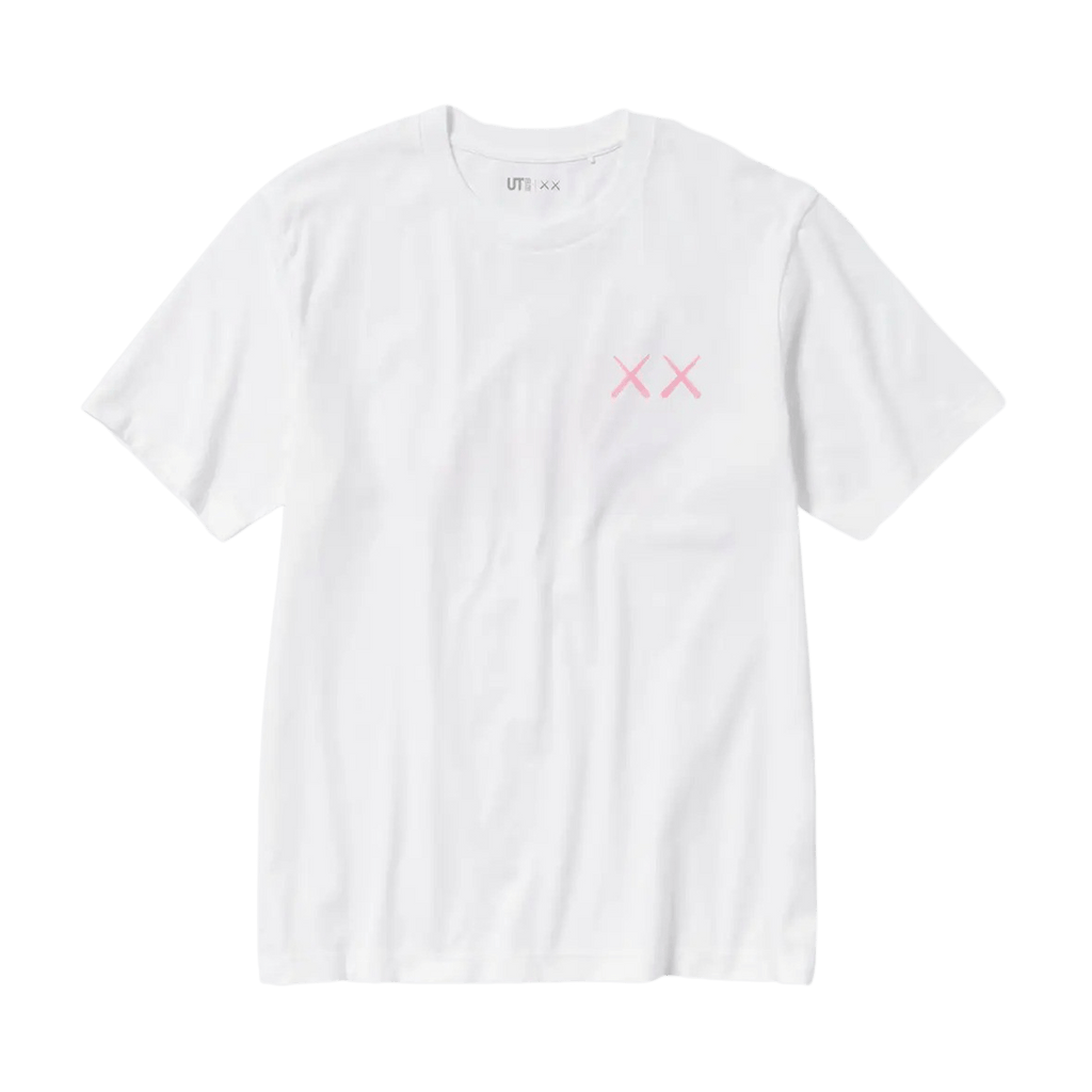 KAWS x UNIQLO UT Graphic T-Shirt 'White Pink' - Kick Game