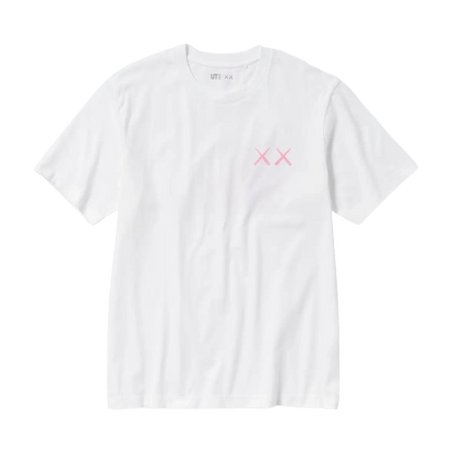 KAWS x UNIQLO UT Graphic T-Shirt 'White Pink' - Kick Game