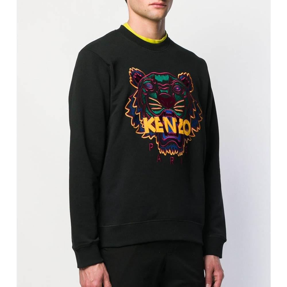 Kenzo Embroidered Tiger Sweatshirt "Black" - Kick Game
