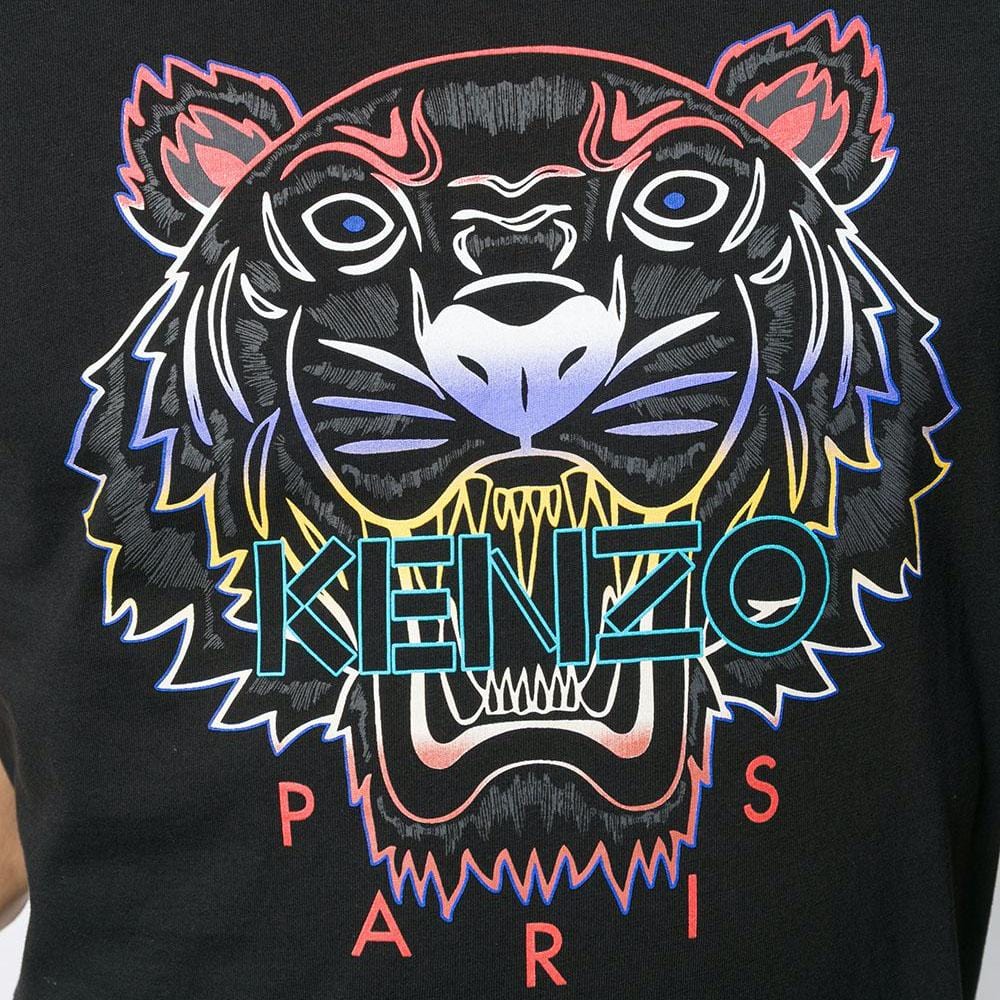 Kenzo Tiger head T-Shirt 'Black' - Kick Game