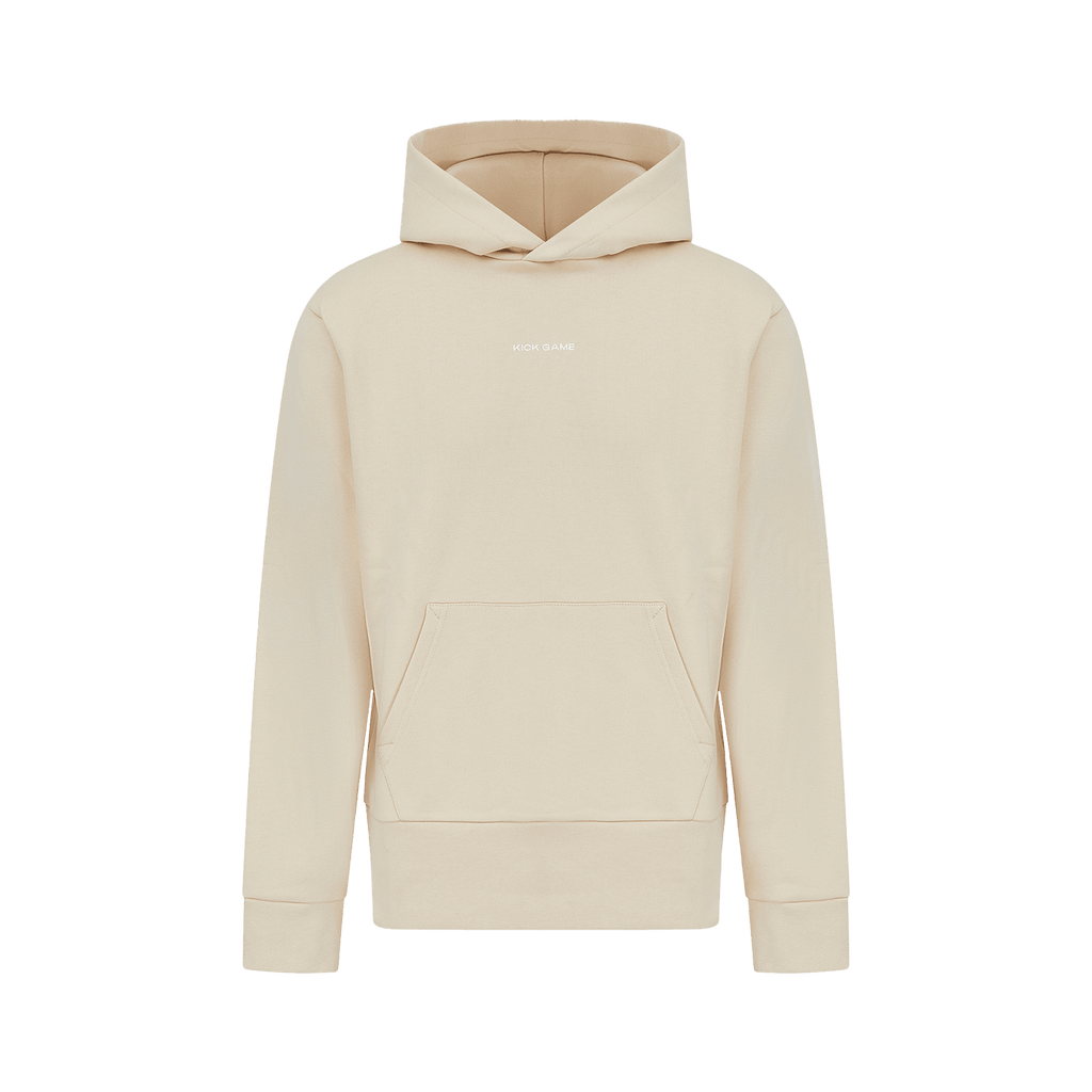 Kick Game Logo Hoodie 'Cream' - Kick Game