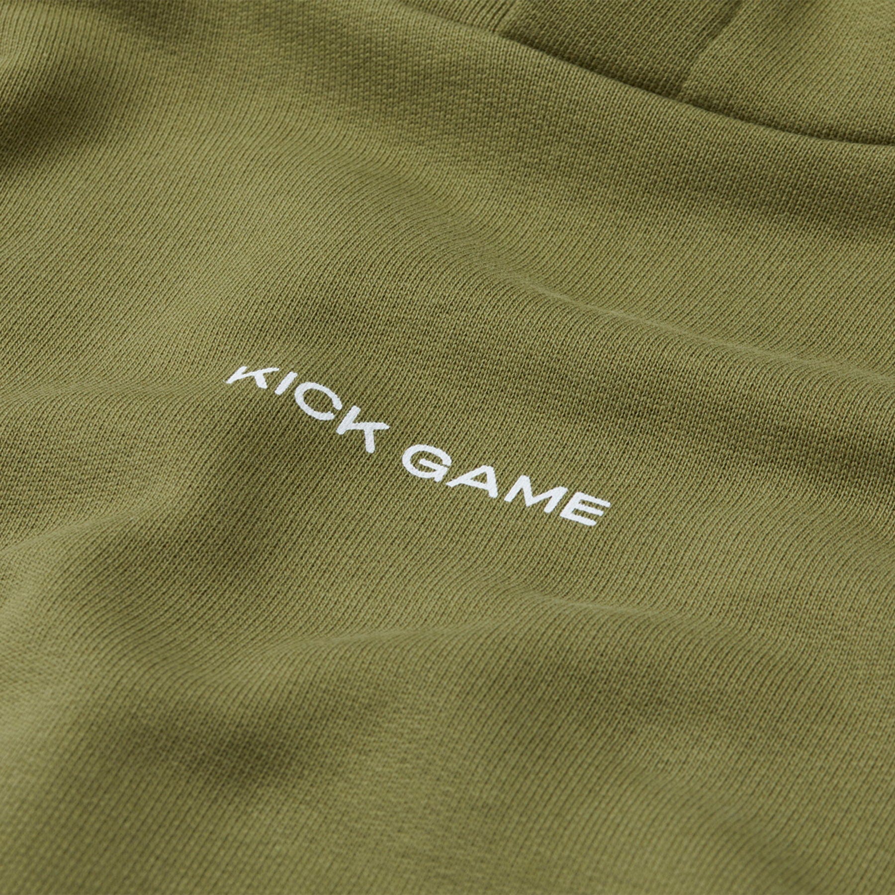 Kick Game Logo Hoodie 'Olive' - Kick Game