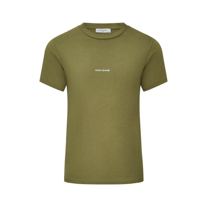 Kick Game Logo T-Shirt 'Martini Olive' - Kick Game
