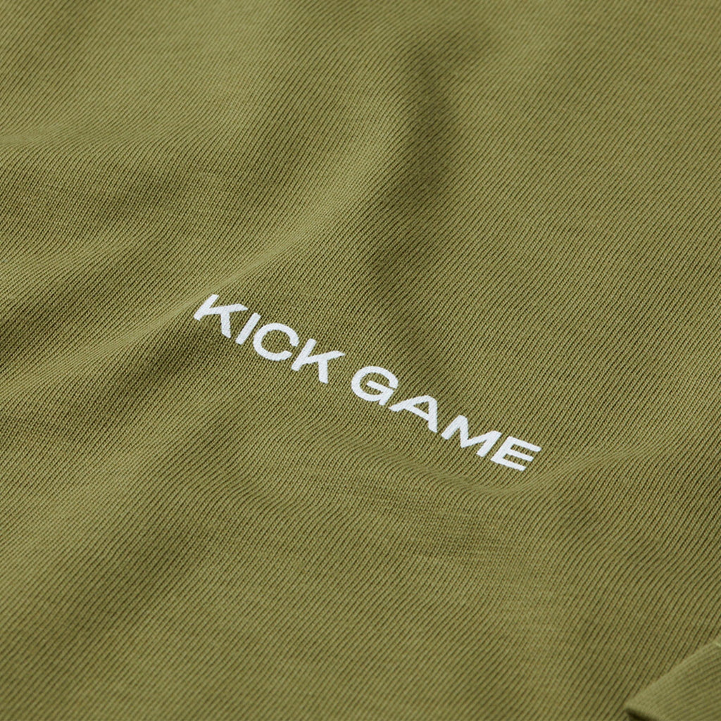 Kick Game Logo T-Shirt 'Martini Olive' - Kick Game