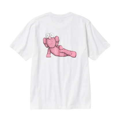 KAWS x UNIQLO UT Graphic T-Shirt Kids 'White Pink' - Kick Game