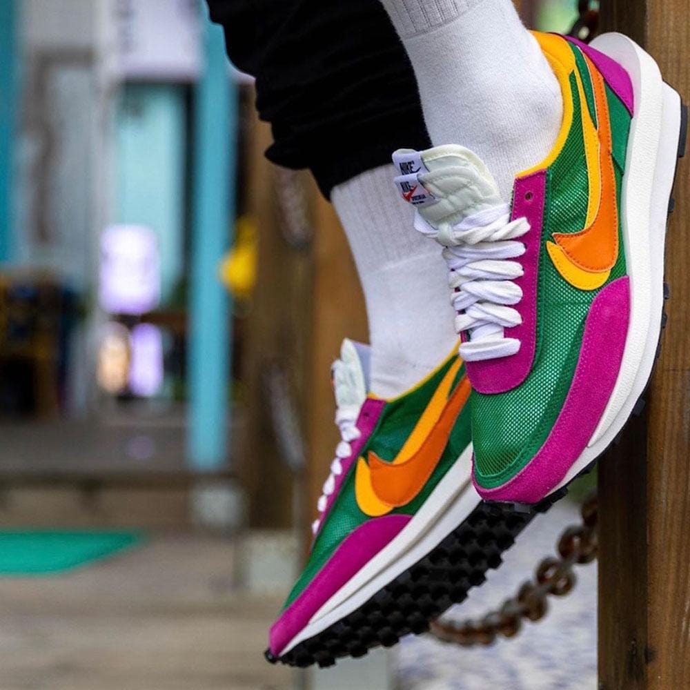Sacai x LDWaffle 'Pine Green' â Kick Game
