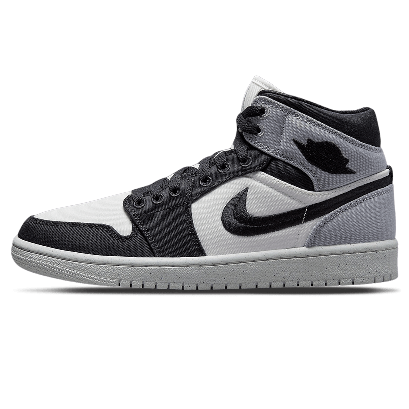 Air Jordan 1 Mid SE Wmns 'Light Steel Grey Canvas' - Kick Game