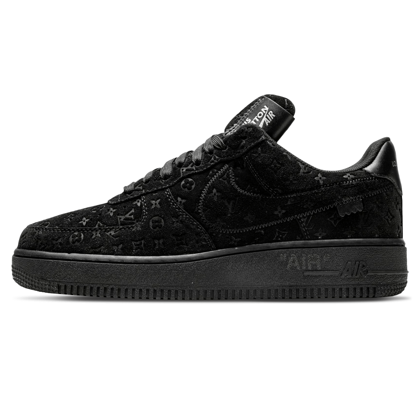 Louis Vuitton Nike Air Force 1 Low By Virgil Abloh Black Anthracite - Kick Game