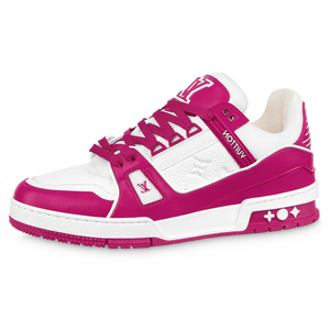 Louis Vuitton Trainer Low White Fuchsia