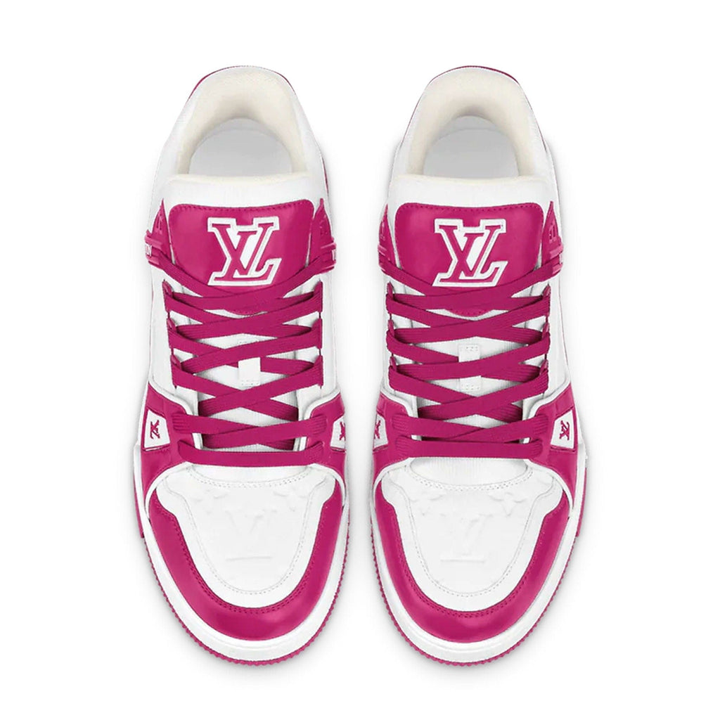 Louis Vuitton Trainer Low White Fuchsia 1AA6WJ - Size UK 8