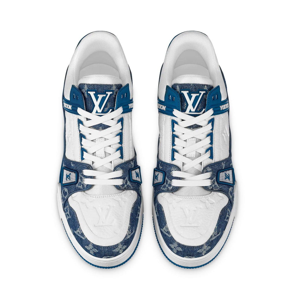 LOUIS VUITTON LV X Yk LV Trainer Sneaker Blue. Size 3