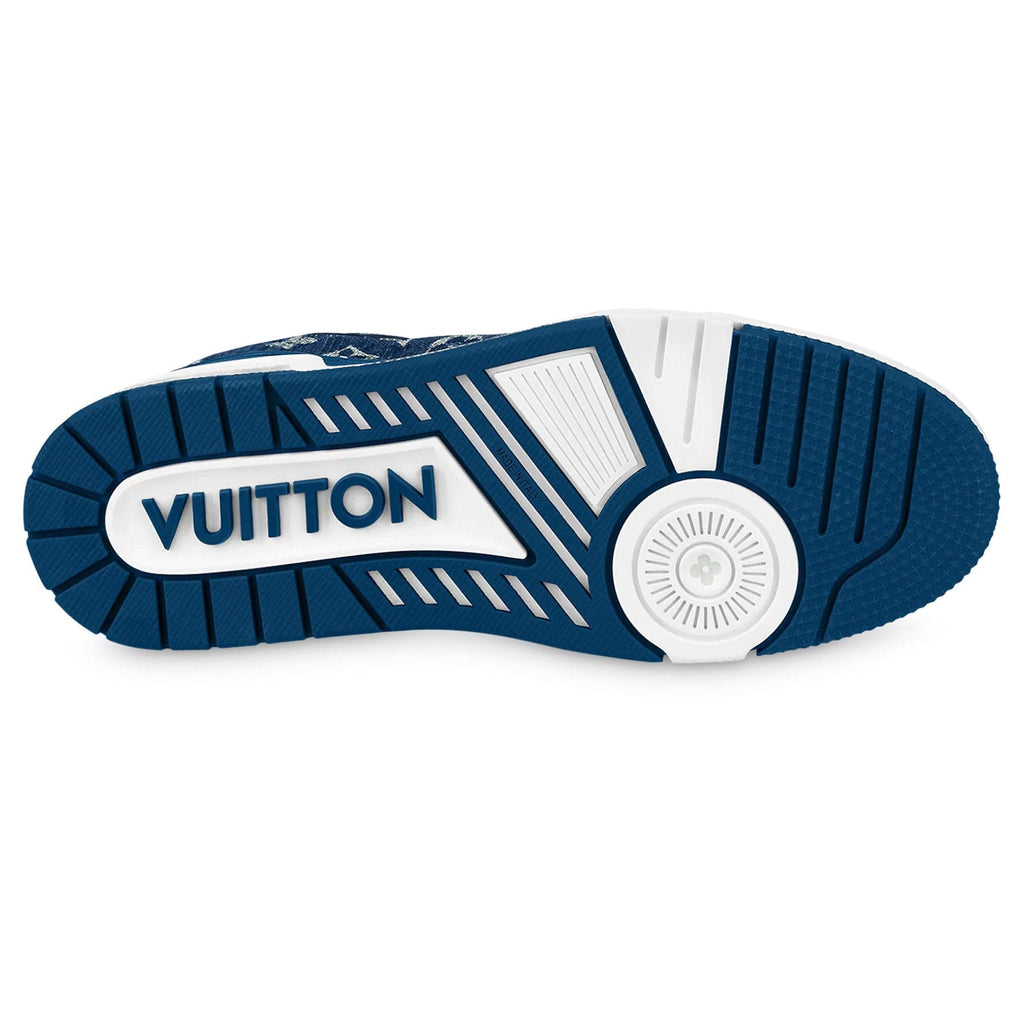Louis Vuitton Trainer Low 'Monogram Denim' Blue 1A9JGZ - Size UK 9.5