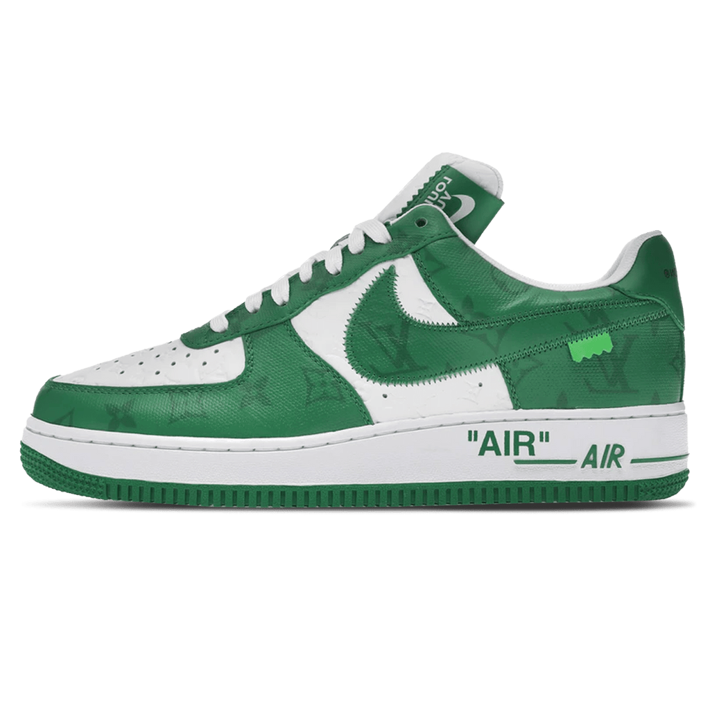 Louis Vuitton Nike Air Force 1 Low By Virgil Abloh White Green — Kick Game