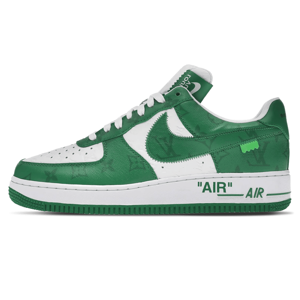 $20,000 Louis Vuitton Nike Air Force 1 White Green By Virgil Abloh 