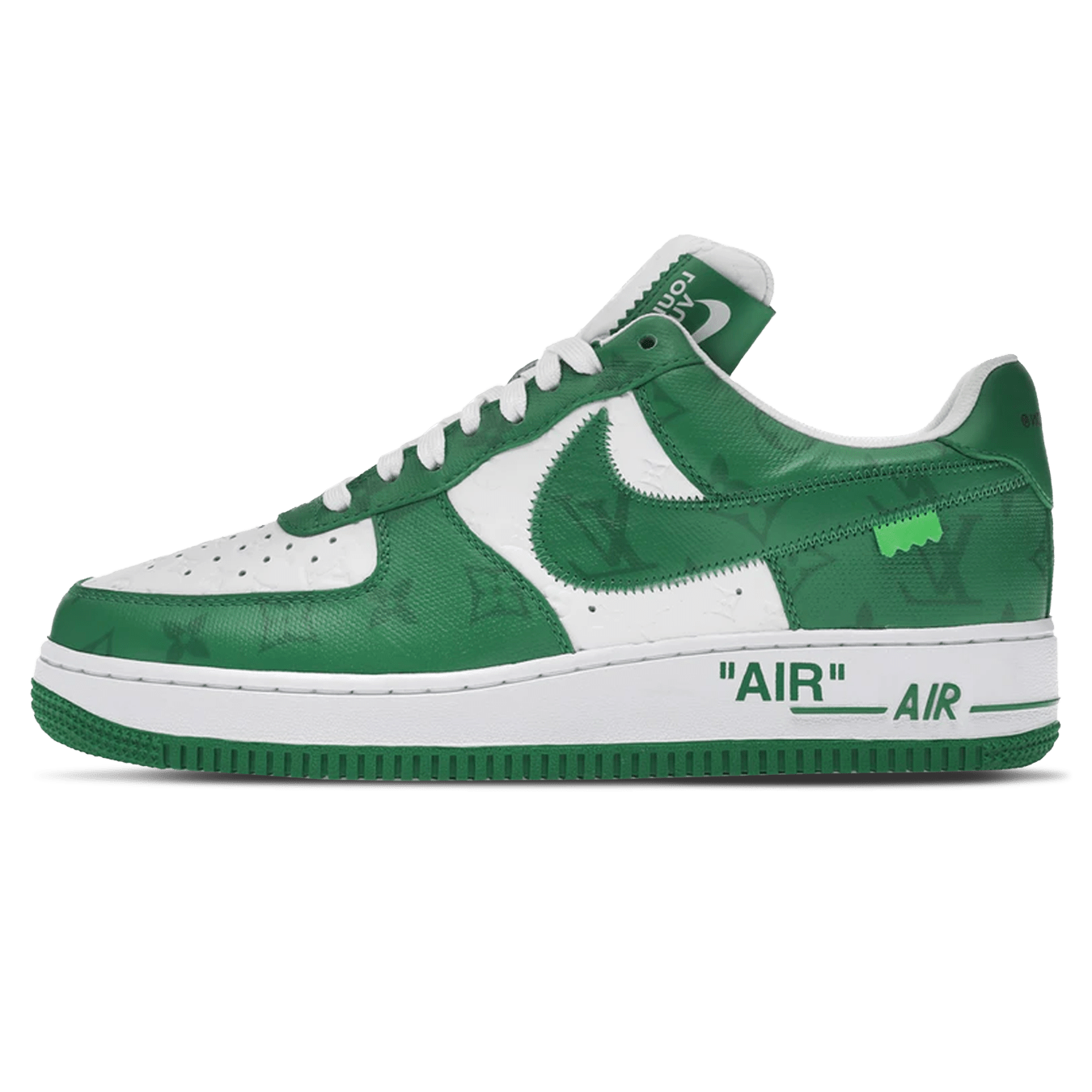 Louis Vuitton Nike Air Force 1 Low By Virgil Abloh White Green - Kick Game